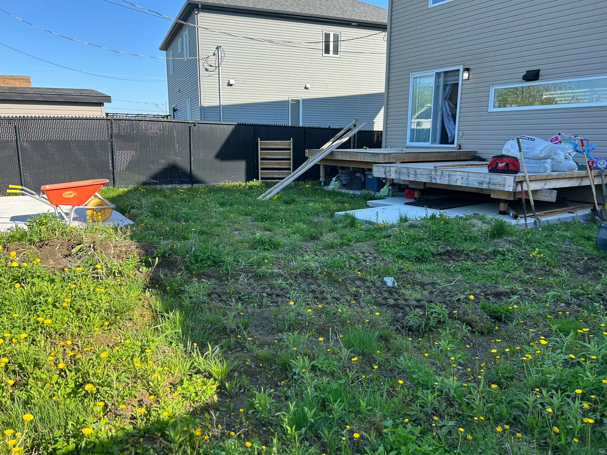 Chantier avant les travaux